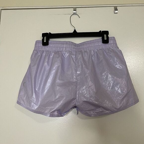 NWOT Zyia Activewear Lilac Shine Summer Lined Running Bomber Shorts size M - Picture 4 of 6